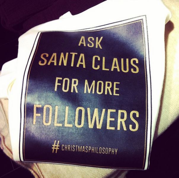 christmas philosophy pull and bear ask santa for more followers